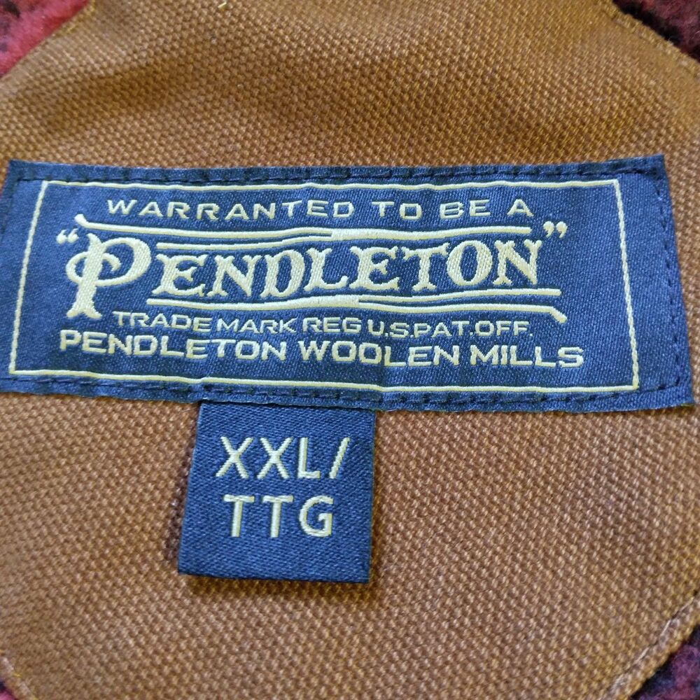 Pendleton Hooded Timber Cruiser Jacket Whiskey Brown Canvas Outdoor Mens XXL - Picture 8 of 16
